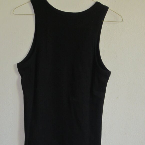 HYFVE Double Zero Ribbed Round Neck Tank Top in Black - Picture 3 of 9
